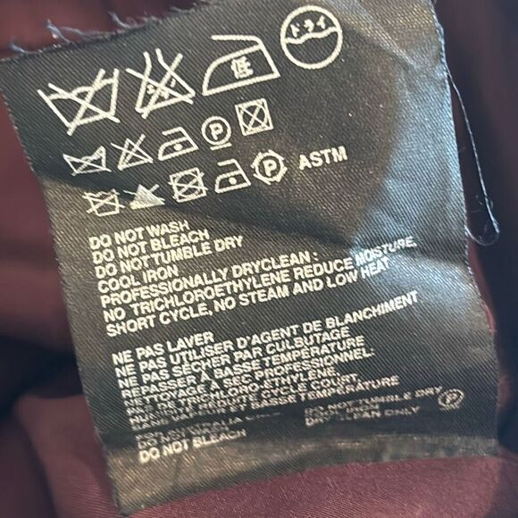 Vintage PRADA pencil skirt Sz 40/S purple taffeta career 90s/Y2K - Picture 7 of 10